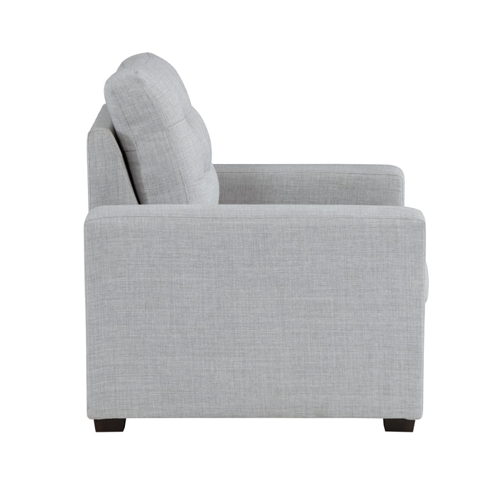 Mccafferty Chair with Pull-out Ottoman in Gray - 9916GY-1