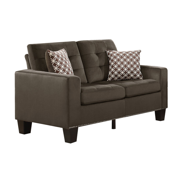 Lantana Loveseat in Brown - 9957CH-2