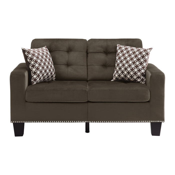 Lantana 2pc Set: Sofa, Love in Brown - 9957CH*2