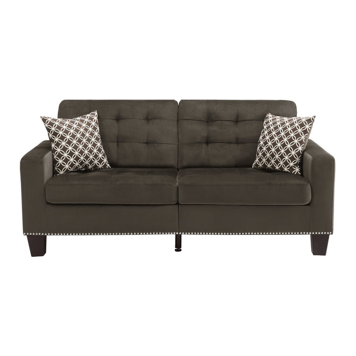 Lantana 2pc Set: Sofa, Love in Brown - 9957CH*2