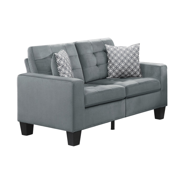 Lantana Loveseat in Gray - 9957GY-2