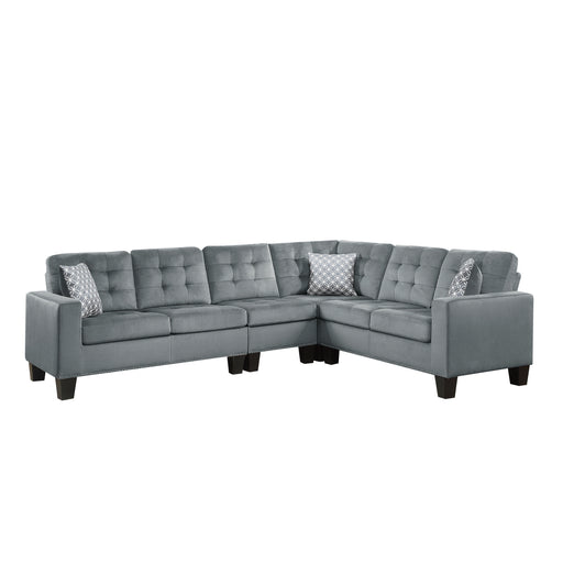 Lantana 2-Piece Reversible Sectional in Gray - 9957GY*SC image