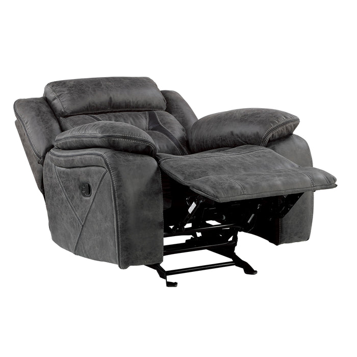 Madrona Hill Glider Reclining Chair in Gray - 9989GY-1