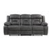 Madrona Hill Double Reclining Sofa in Gray - 9989GY-3 image