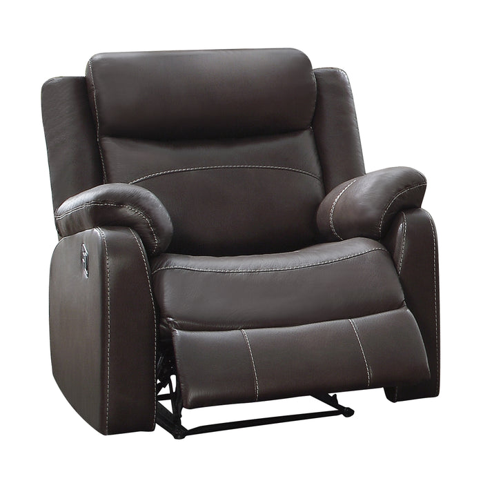 Yerba Lay Flat Reclining Chair in Brown - 9990DB-1