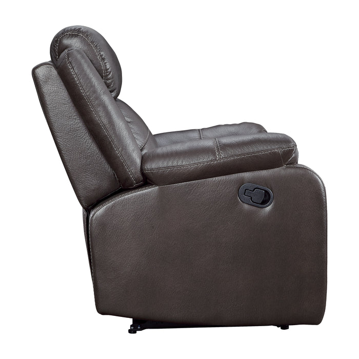 Yerba Lay Flat Reclining Chair in Brown - 9990DB-1