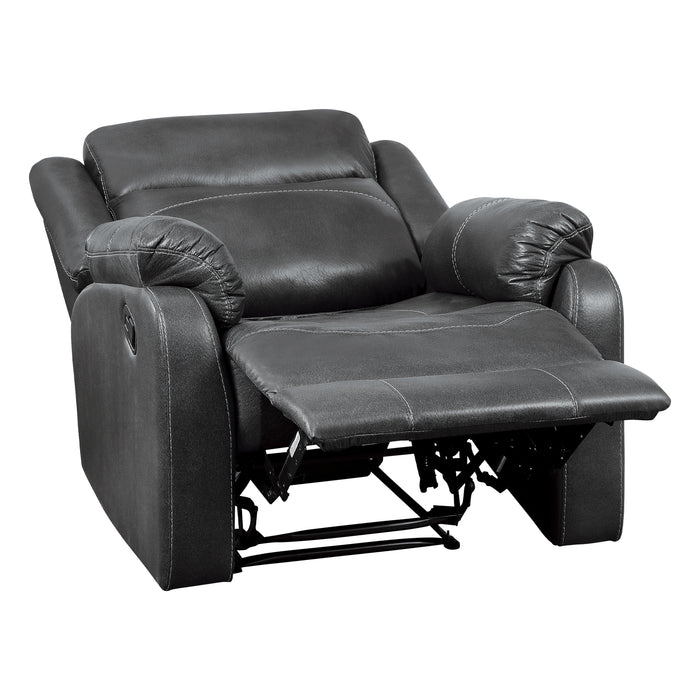 Yerba Lay Flat Reclining Chair in Gray - 9990GY-1