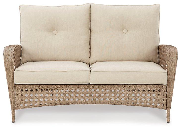 Braylee Outdoor Loveseat with Table (Set of 2)