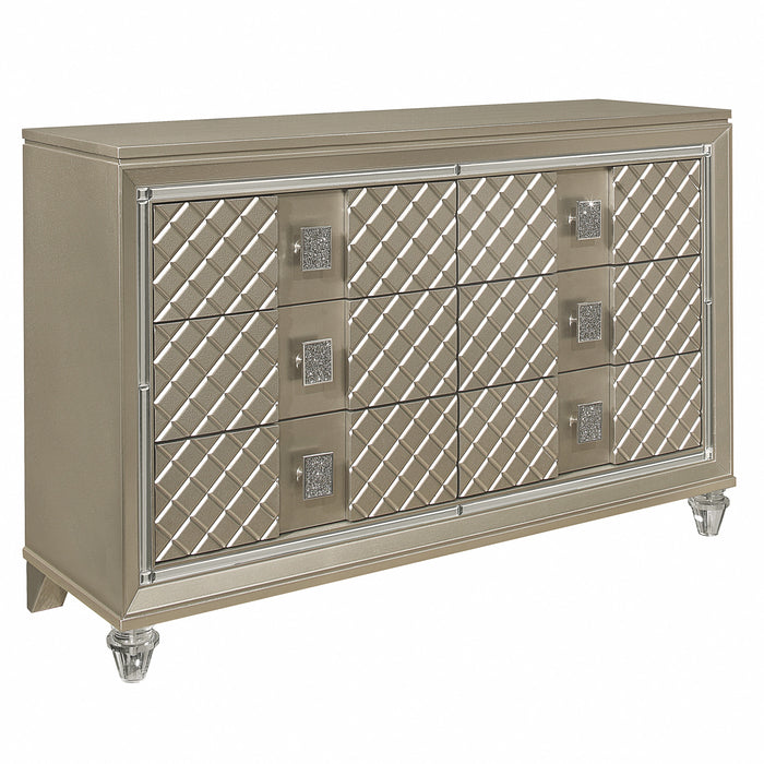 Loudon Dresser in Gold/Silver/Champagne - B1515-5