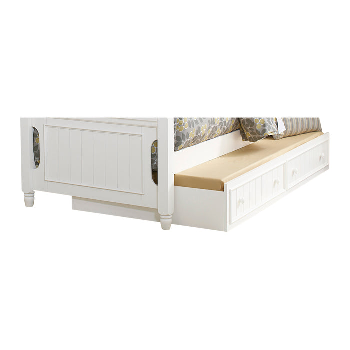 Clementine (5) Twin/Full Bunk Bed with Twin Trundle in White - B1799-1F*R