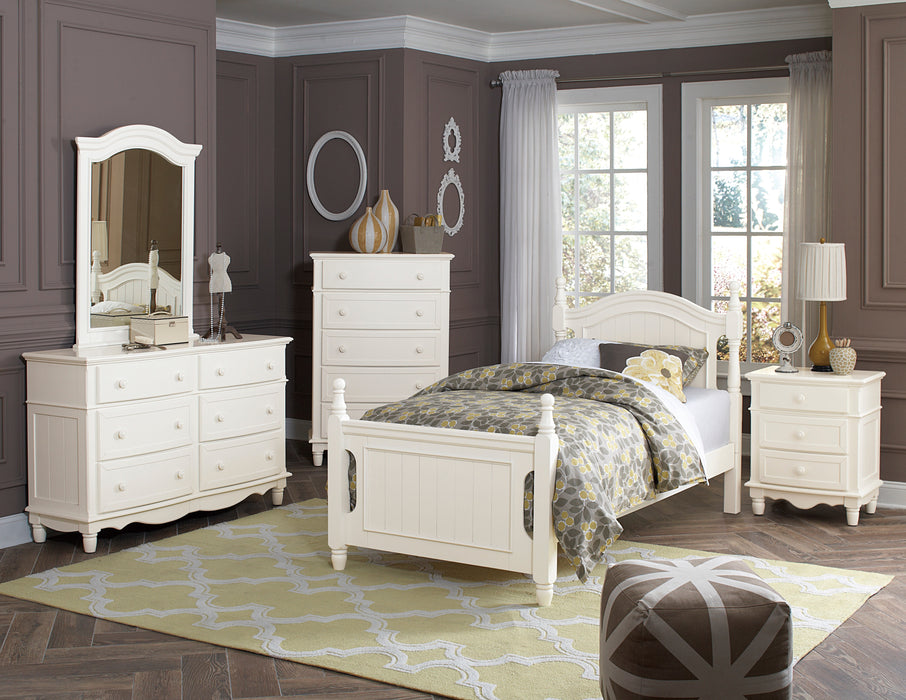 Clementine Full Platform Bed in White - B1799F-1