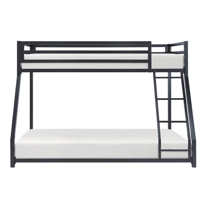 Jovie Twin/Full Bunk Bed in Black - B2010BKTF-1