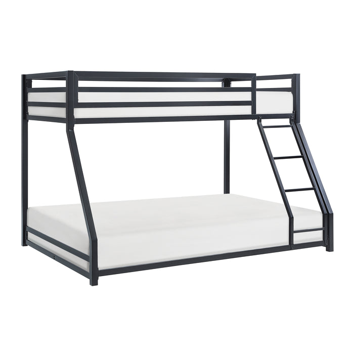 Jovie Twin/Full Bunk Bed in Black - B2010BKTF-1 image