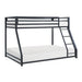 Jovie Twin/Full Bunk Bed in Black - B2010BKTF-1 image