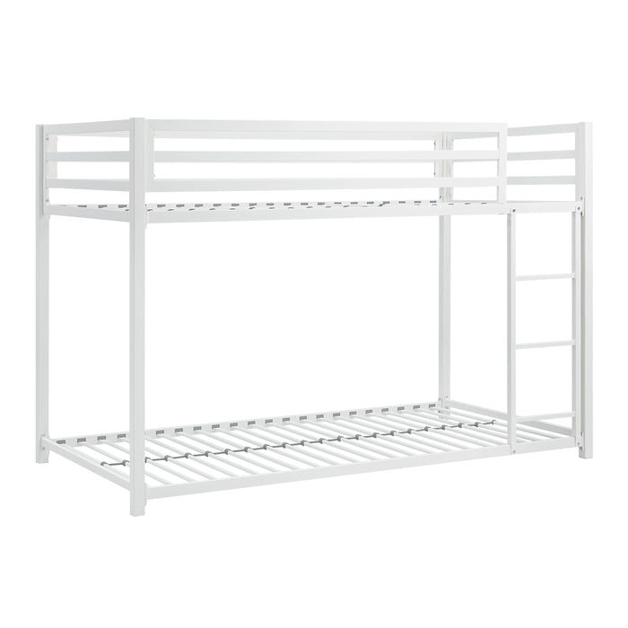 Jovie Twin/Twin Bunk Bed in White - B2010WH-1