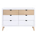 Asker Dresser in Brown/White - B2012-5 image