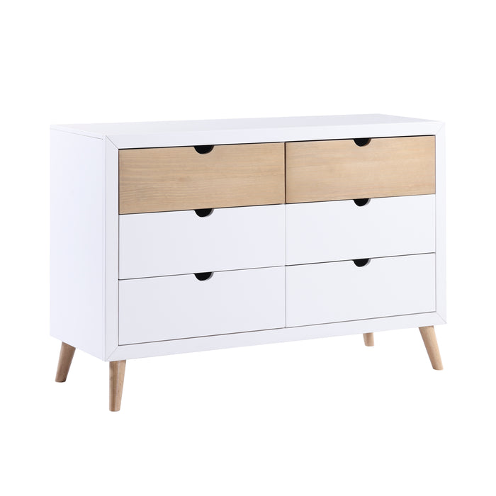 Asker Dresser in Brown/White - B2012-5