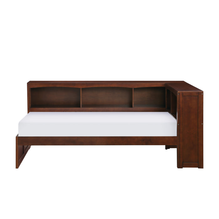 Rowe (3) Twin Bookcase Corner Bed in Cherry - B2013BCDC-1BC*