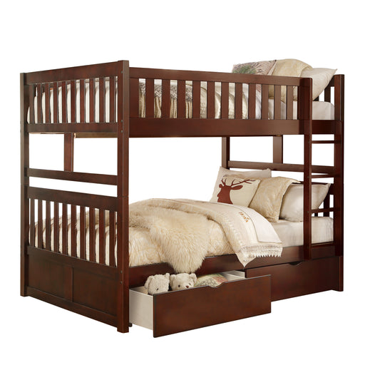 Rowe (4) Full/Full Bunk Bed with Storage Boxes in Cherry - B2013FFDC-1*T image