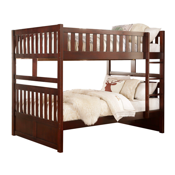 Rowe (3) Full/Full Bunk Bed in Cherry - B2013FFDC-1*