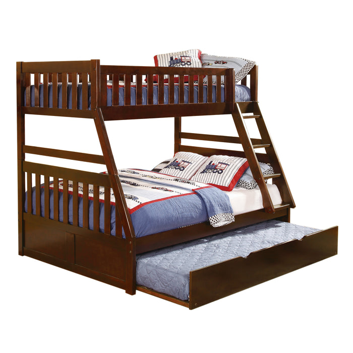 Rowe (4) Twin/Full Bunk Bed with Twin Trundle in Cherry - B2013TFDC-1*R image