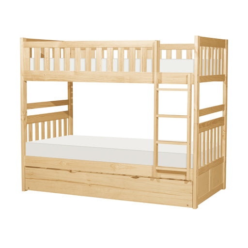 Bartly (4) Twin/Twin Bunk Bed with Twin Trundle in Natural - B2043-1*R image