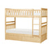 Bartly (4) Twin/Twin Bunk Bed with Storage Boxes in Natural - B2043-1*T image