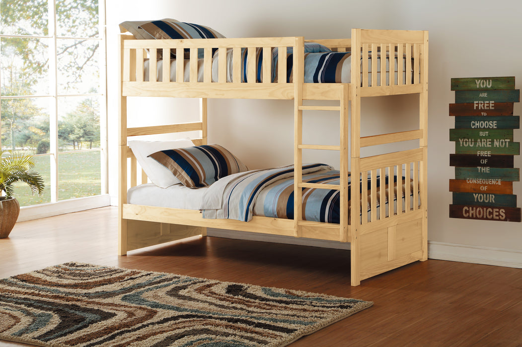 Bartly (3) Twin/Twin Bunk Bed in Natural - B2043-1*