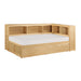 Bartly (4) Twin Bookcase Corner Bed with Storage Boxes in Natural - B2043BC-1BCT* image