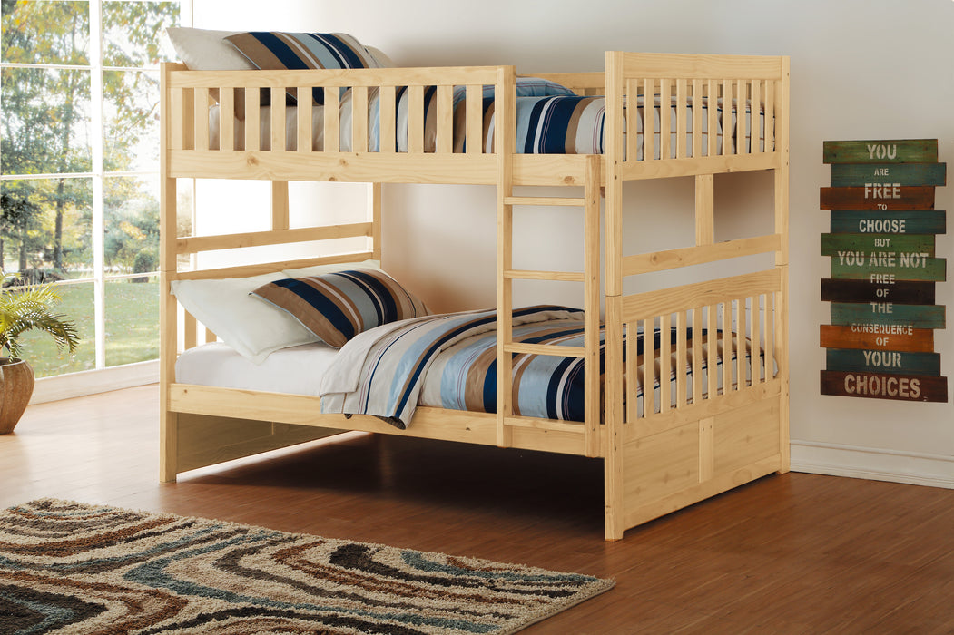 Bartly (3) Full/Full Bunk Bed in Natural - B2043FF-1*