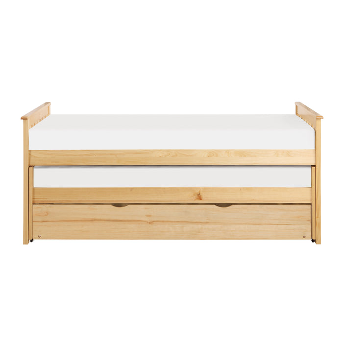 Bartly Twin/Twin Bed with Twin Trundle in Natural - B2043RT-1R image