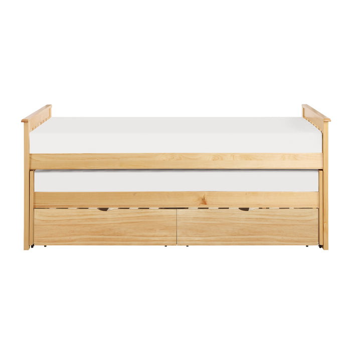 Bartly (4) Twin/Twin Bed with Storage Boxes in Natural - B2043RT-1T* image