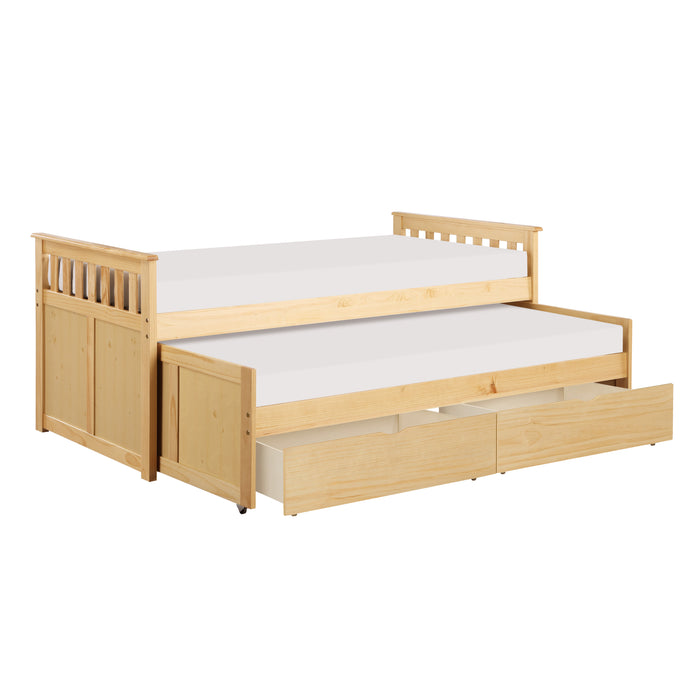 Bartly (4) Twin/Twin Bed with Storage Boxes in Natural - B2043RT-1T*