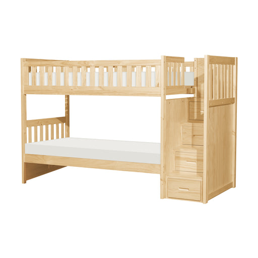 Bartly (4) Twin/Twin Step Bunk Bed in Natural - B2043SB-1* image