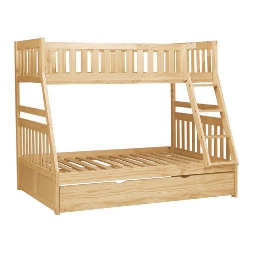 Bartly (4) Twin/Full Bunk Bed with Twin Trundle in Natural - B2043TF-1*R image