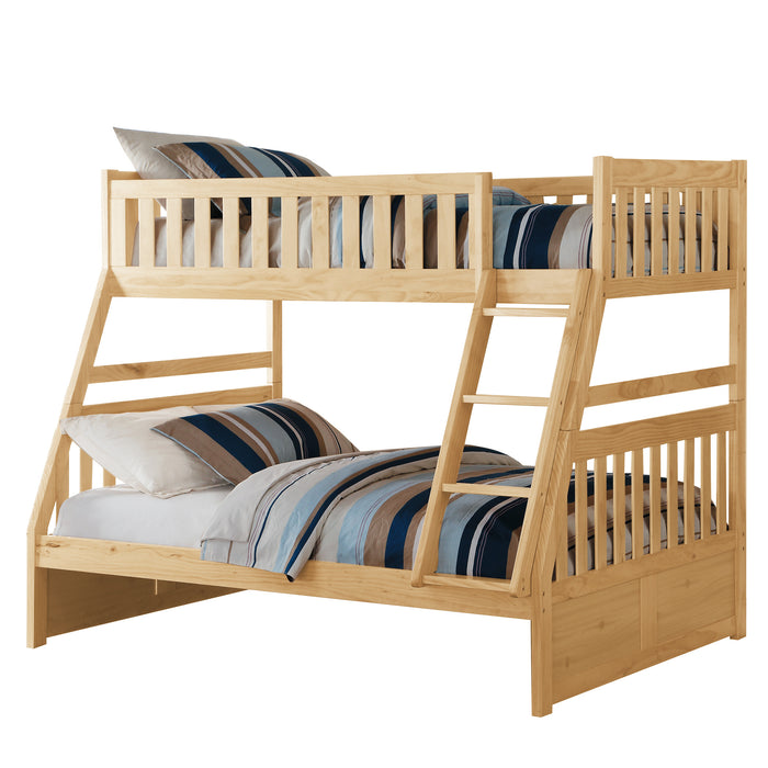 Bartly (3) Twin/Full Bunk Bed in Natural - B2043TF-1*