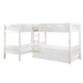 Galen (4) Corner Bunk Bed with Twin Trundle in White - B2053CNW-1R* image