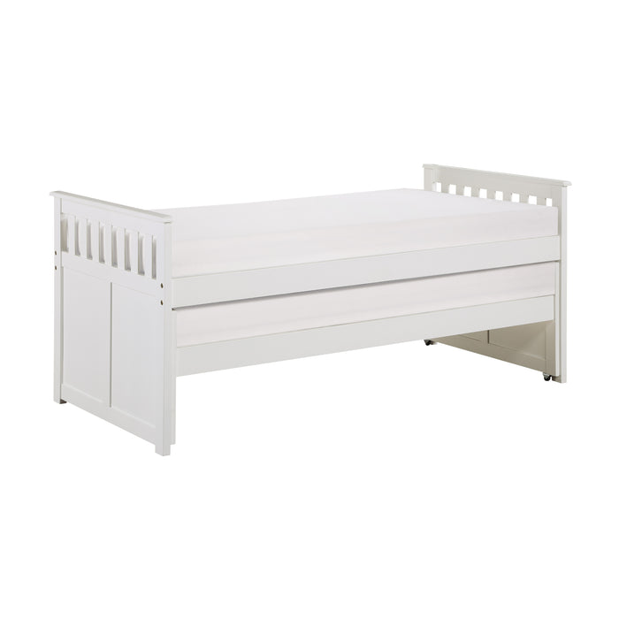 Galen Twin/Twin Bed in White - B2053RTW-1