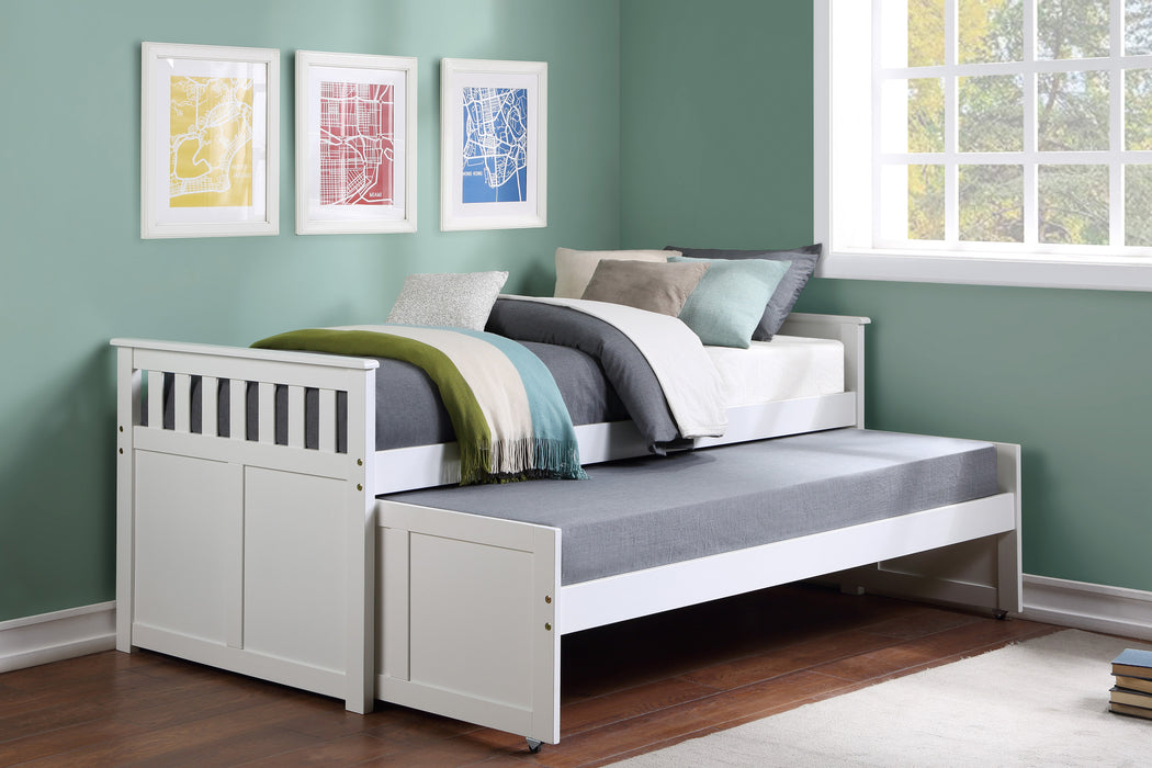 Galen Twin/Twin Bed in White - B2053RTW-1