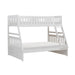 Galen (3) Twin/Full Bunk Bed in White - B2053TFW-1* image