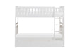 Galen (4) Twin/Twin Bunk Bed with Twin Trundle in White - B2053W-1*R image