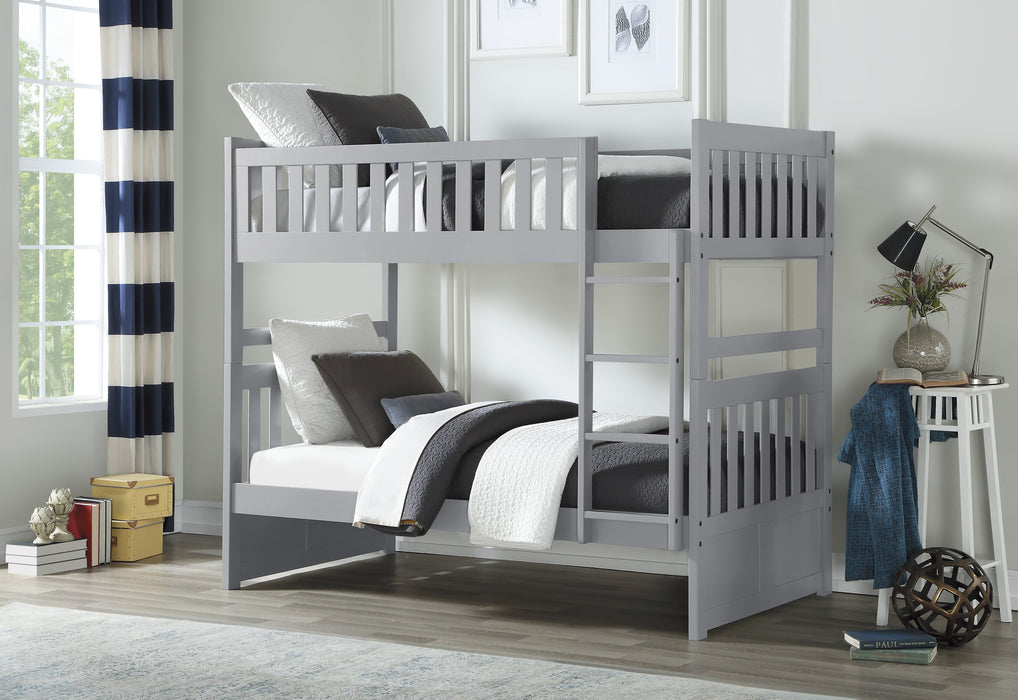 Orion (3) Twin/Twin Bunk Bed in Gray - B2063-1*