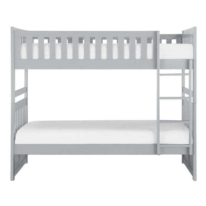 Orion (3) Twin/Twin Bunk Bed in Gray - B2063-1*