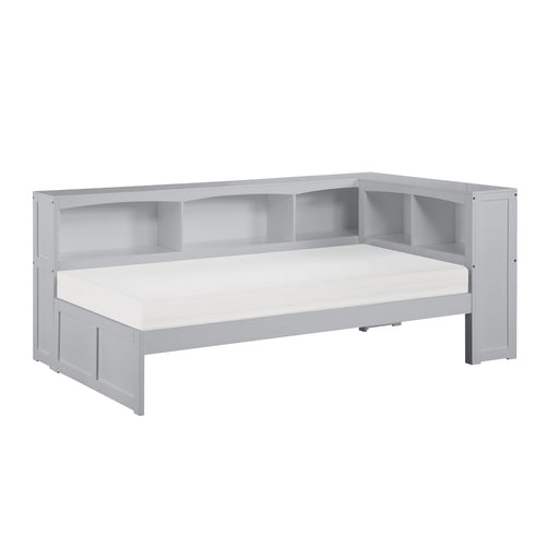 Orion (3) Twin Bookcase Corner Bed in Gray - B2063BC-1BC* image