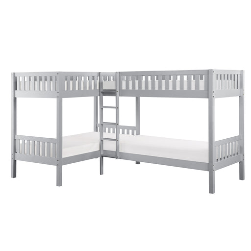 Orion (3) Corner Bunk Bed in Gray - B2063CN-1* image