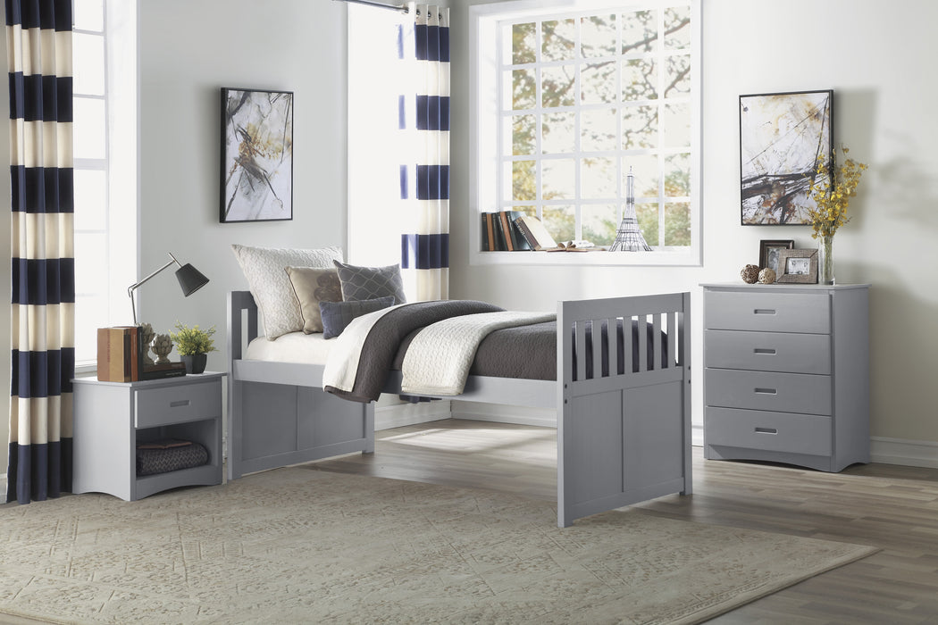 Orion (2) Twin/Twin Trundle Bed in Gray - B2063PR-1*