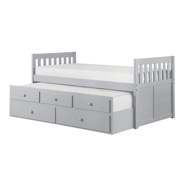 Orion (2) Twin/Twin Trundle Bed in Gray - B2063PR-1*