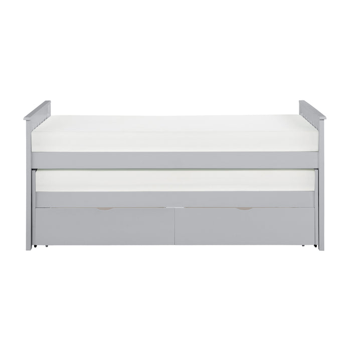 Orion (4) Twin/Twin Bed with Storage Boxes in Gray - B2063RT-1T* image