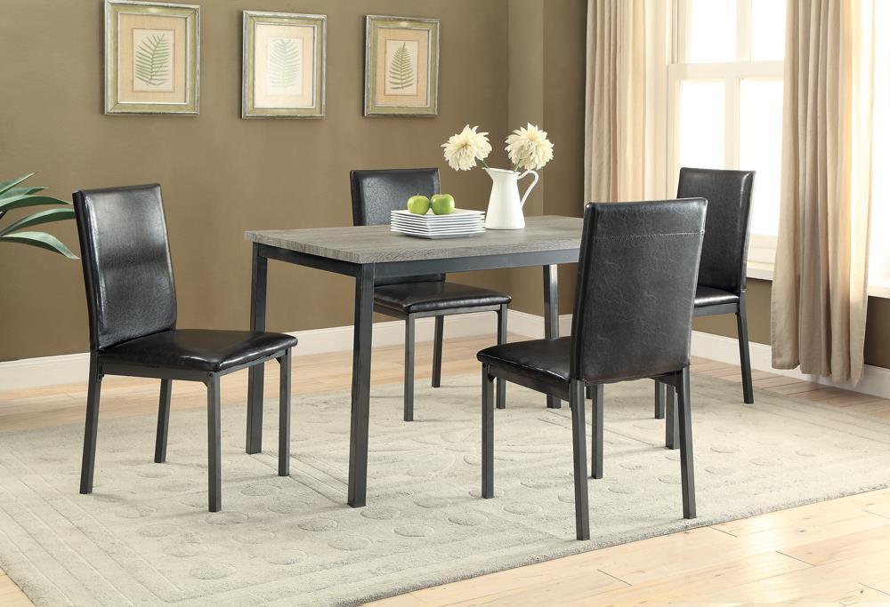 Garza Rectangular Dining Table Black