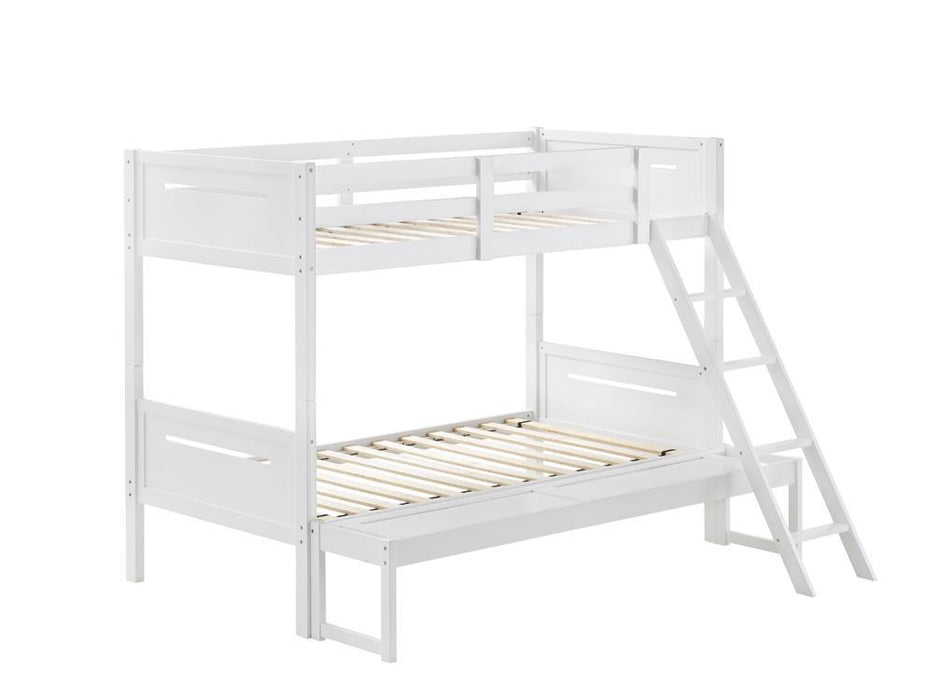 Littleton Twin Over Full Bunk Bed White